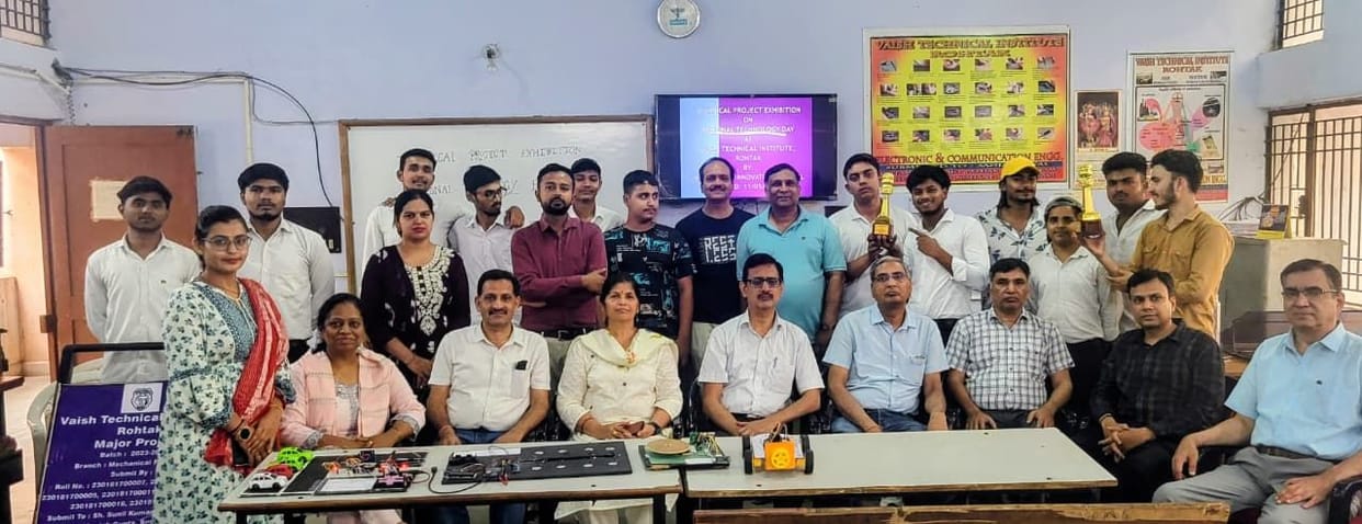 Students made projects in Vaish Technical Institute