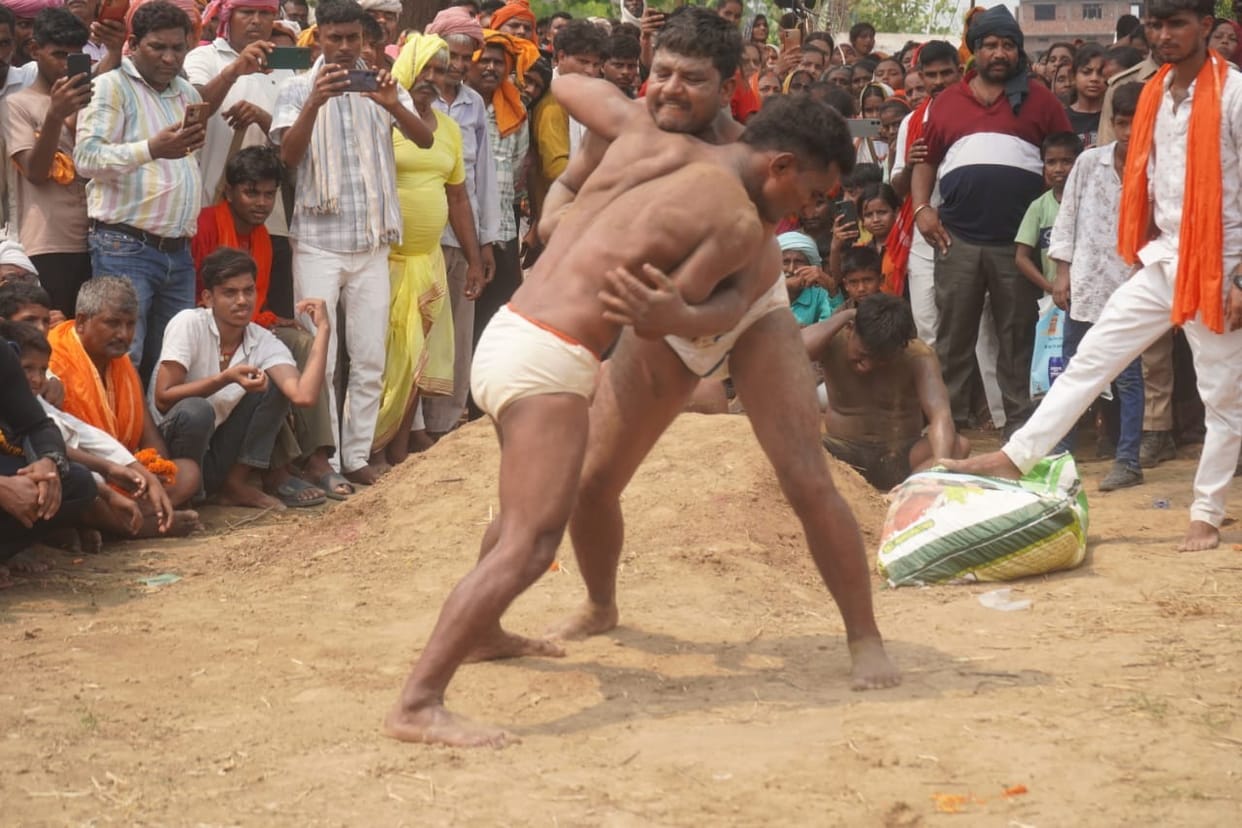 Sahil Yadav wins in wrestling