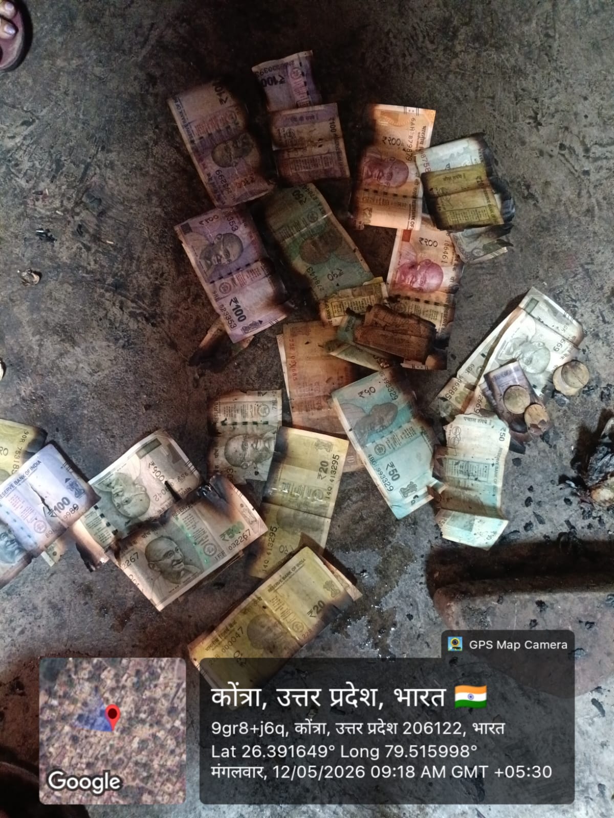 A short circuit caused a fire in the house, burning Rs 2.30 lakh.