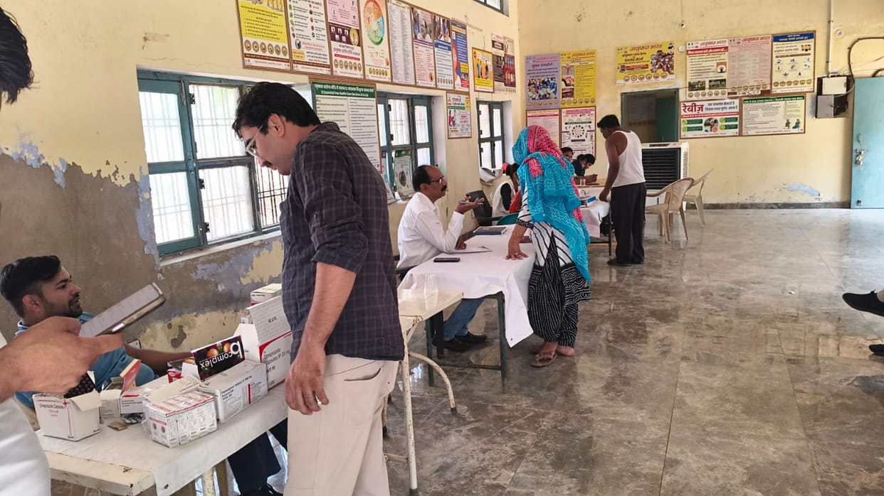 102 people underwent health check-up at the camp.