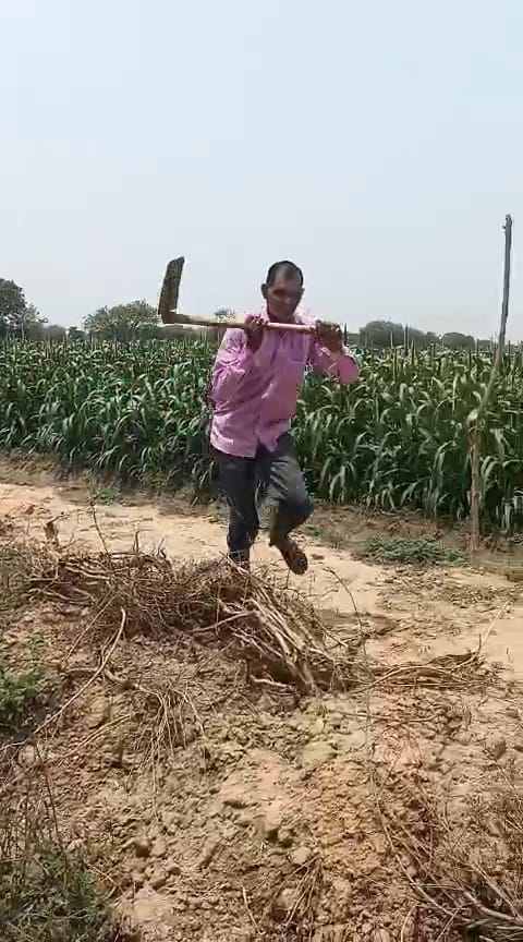 Neighbor Attempts Attack with Shovel; Video Goes Viral; FIR Registered Against Father and Son; Attack Occurred While Showing Access Road to Officials.