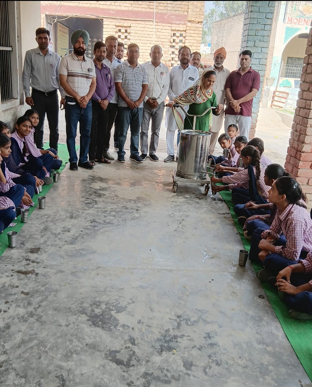 Girls from class 9th to 12th will get milk and chocolate in school