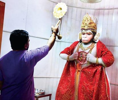 Today, the capital will once again be steeped in the colors of devotion to Lord Hanuman.