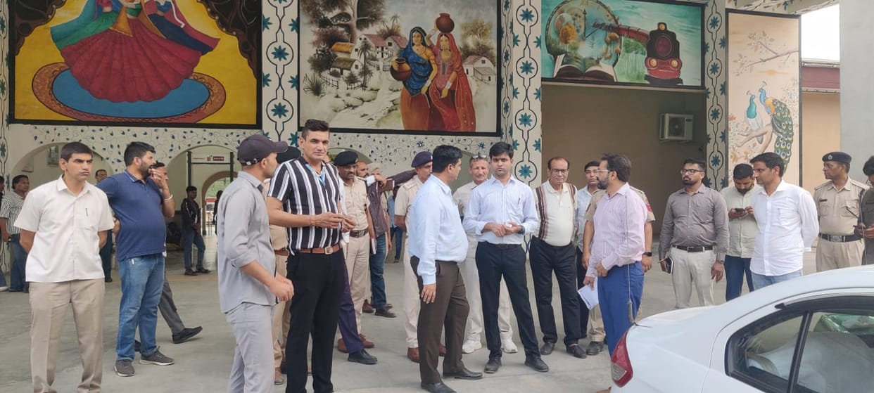 adc inspected railway station