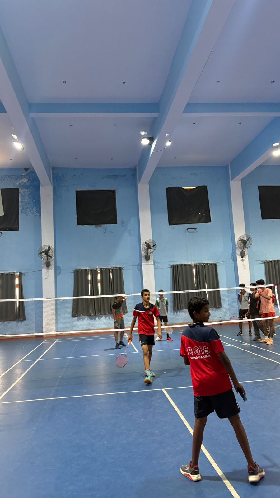 Ishaan and Tanmay won the zonal badminton tournament