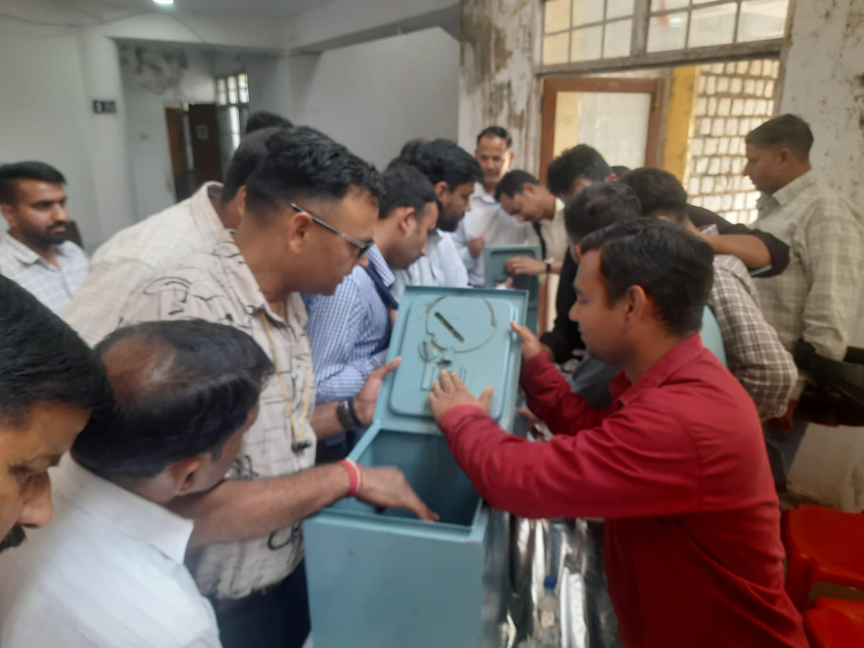 Election rehearsal: Employees familiar with the nuances of voting and counting