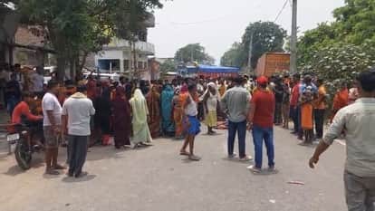 Bihar vaishali one person died in a road accident hajipur news hindi news