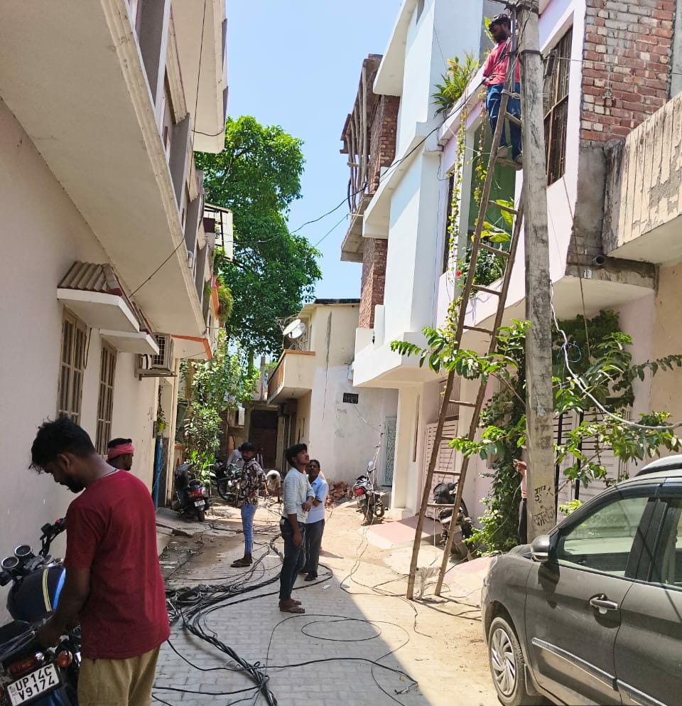 Now electricity will not run on bamboo poles