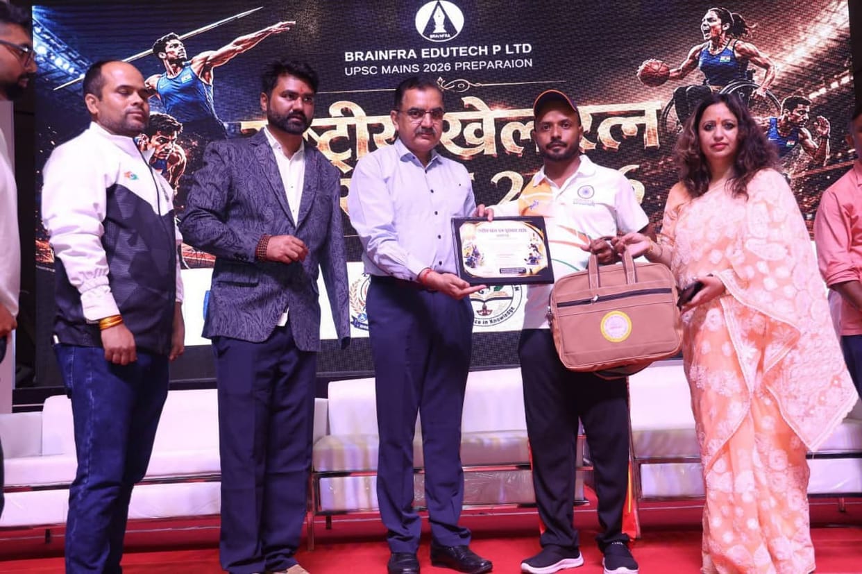 International Differently-abled Cricketer Honored with the Swarn Bharat National Khel Ratna