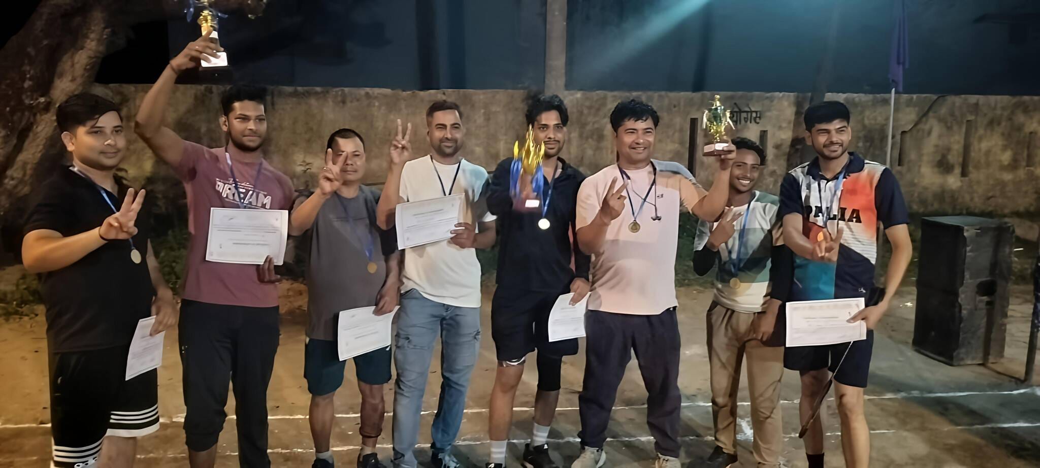 Mitthu Rana and Sagar Gupta became badminton champions