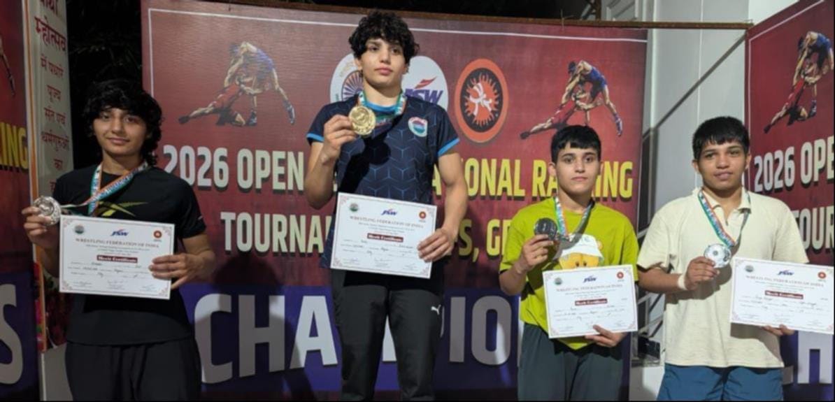Haryana became the overall champion in National Wrestling