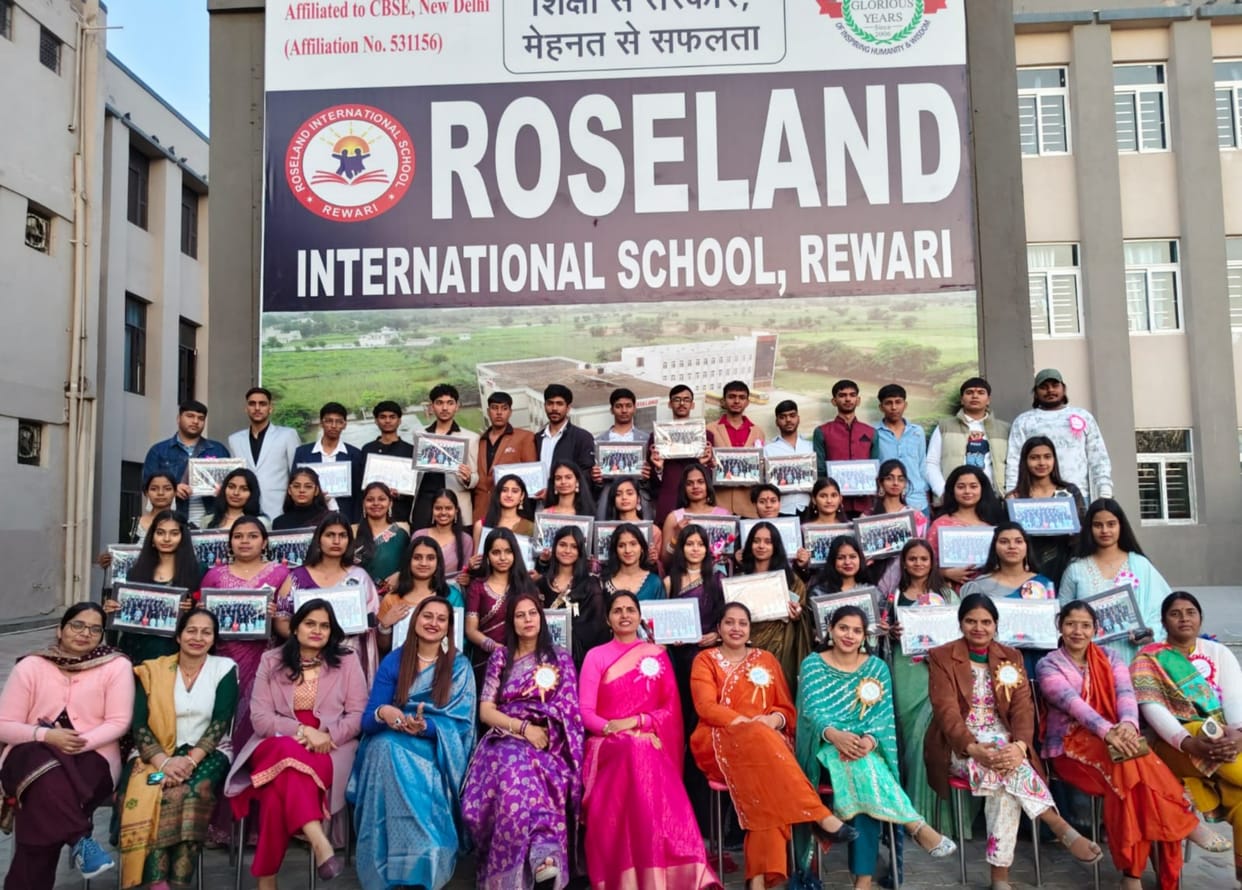 Roseland International School students hoisted the flag