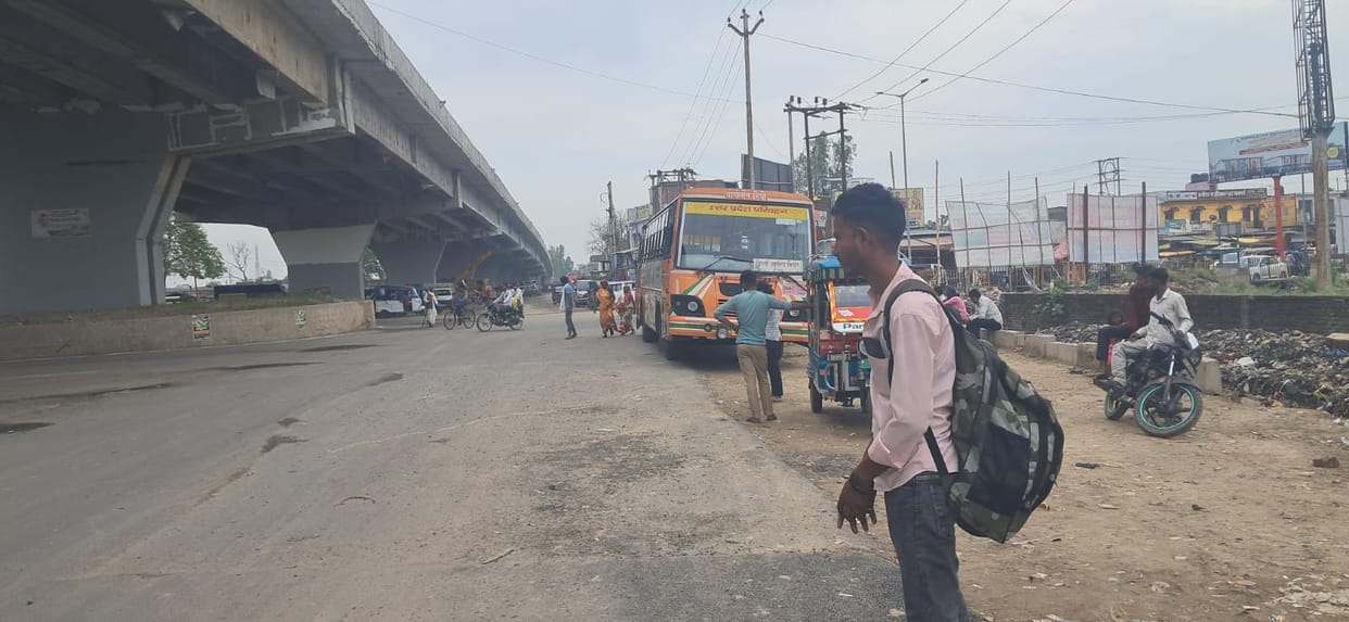 Buses are passing through Assam Square instead of coming to the depot.