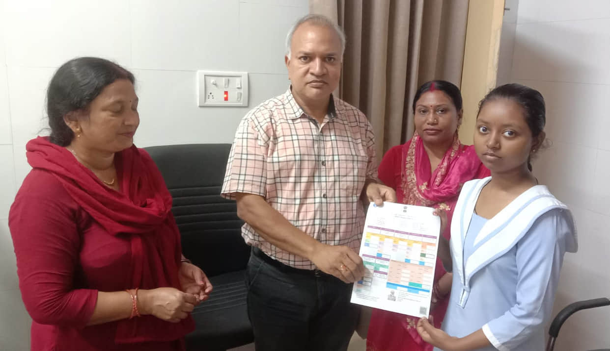 Tarawadi CHC achieved 90% target in HPV vaccination campaign