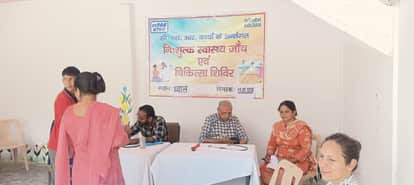 NTPC Koldam organised a health camp in Dhawal