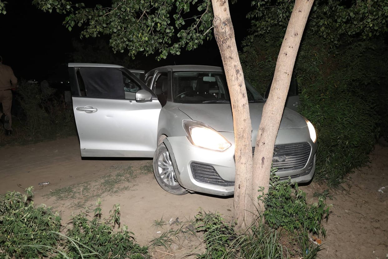 The car used in the cash van robbery was stolen from Delhi.