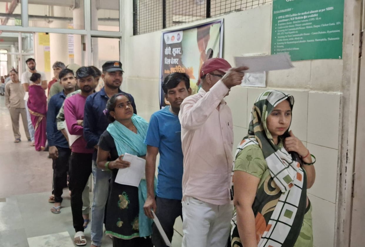 The number of respiratory patients increased in the district civil hospital.