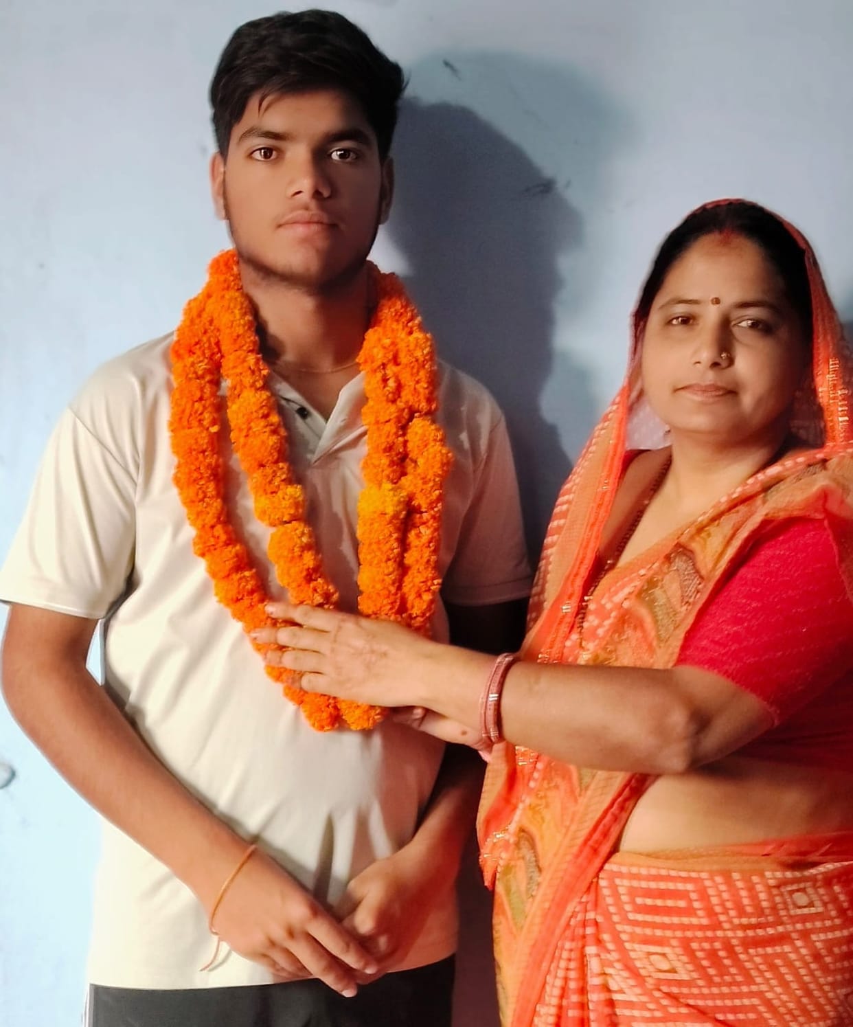 Shubham Becomes the District's Second Topper with 99% Marks.