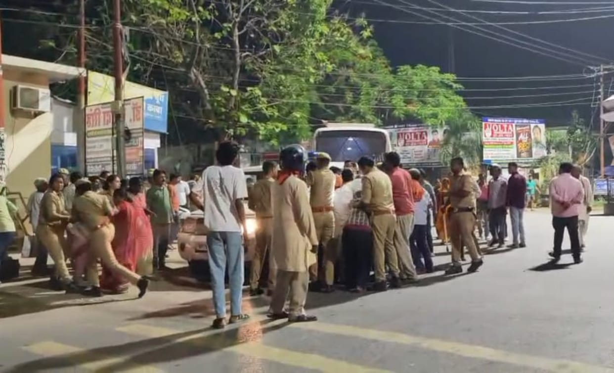 Seven individuals staging a sit-in to secure possession of leased land issued citations.