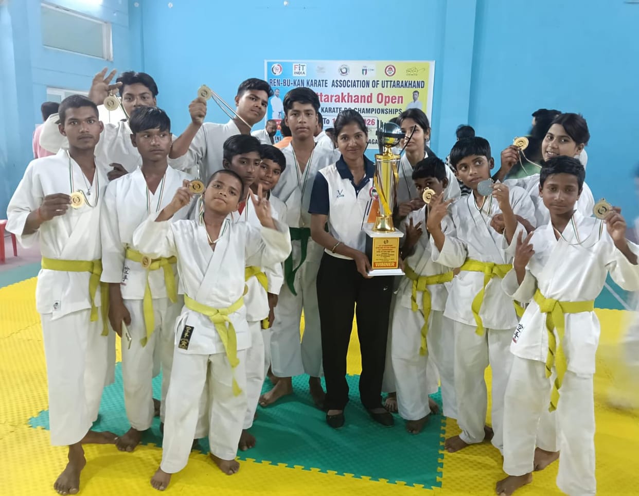 Delivered a spectacular performance in the Divisional Karate Competition.