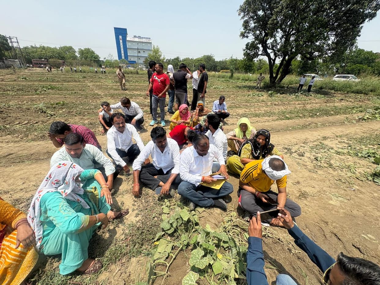 Meda took possession of the land by using bulldozers