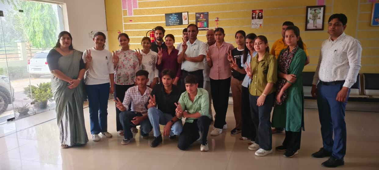 Bharatiya Senior Secondary School's result was 100%
