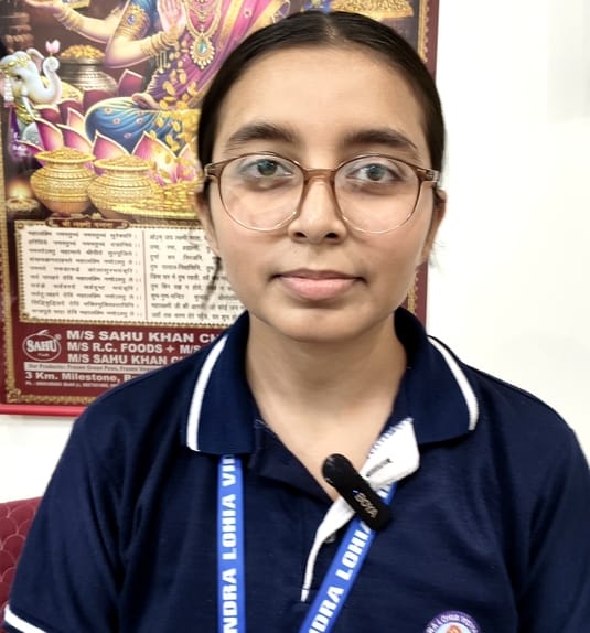 Khushi Tops the District with 98.2% Marks