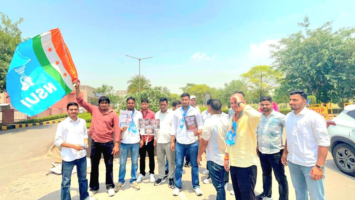 Prime Minister's Effigy Burnt Over NEET Exam Leak Scandal