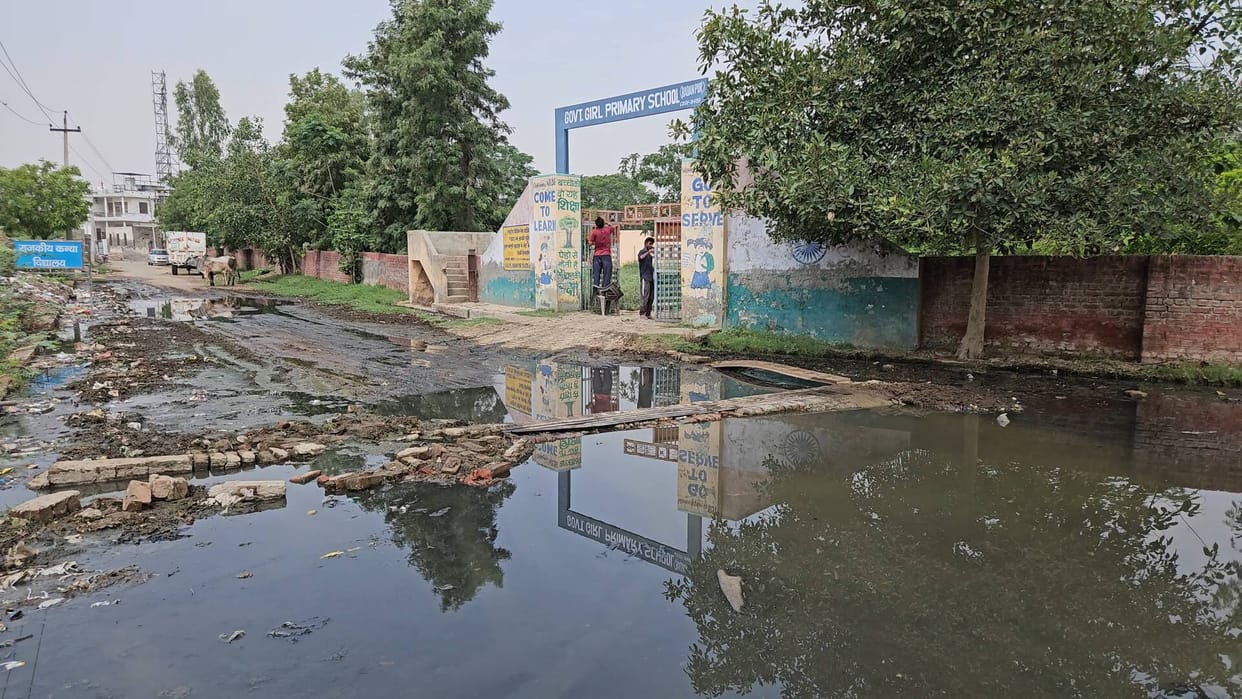 Sit-in Protest Continues Over Lack of Drainage