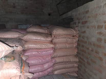 administration in Rajnandgaon district conducted raids and seized 2300 bags of fertilizer