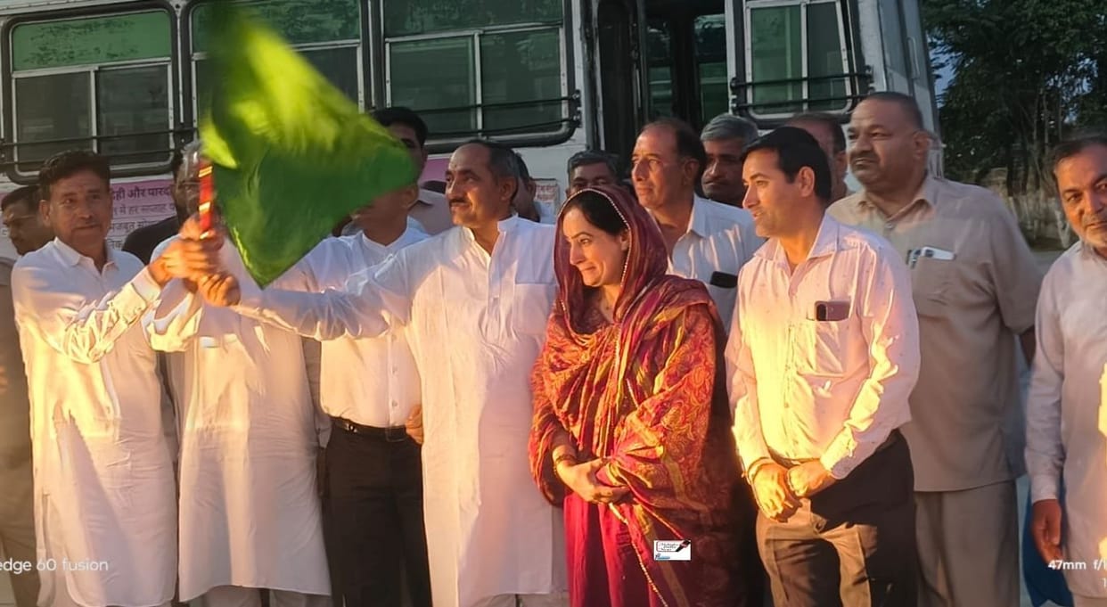 Roadways bus service started from Nathusari Chopta to Chandigarh