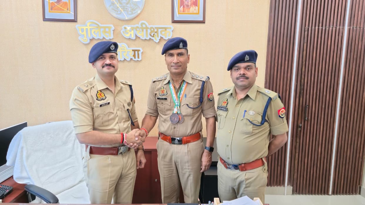CFO wins two medals in All India Police Badminton