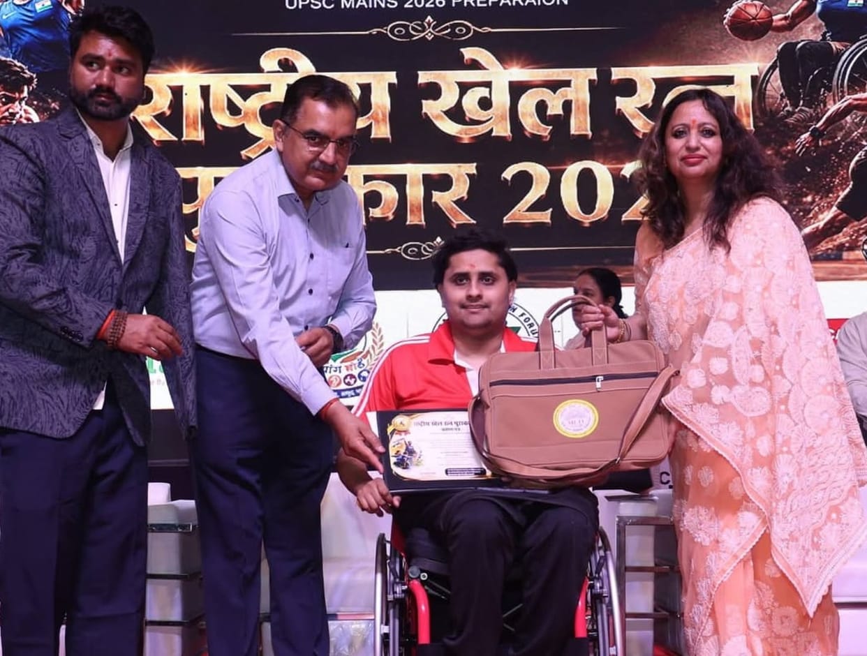 The accident did not break his spirit, Harshvardhan received the National Sports Ratna Award