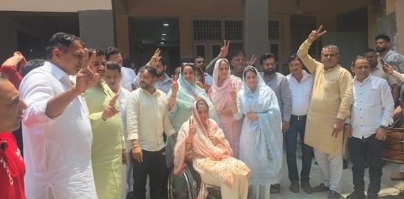 26 councillors pulled down Vice Chairman Paleram Sharma's chair, passed a no-confidence motion.