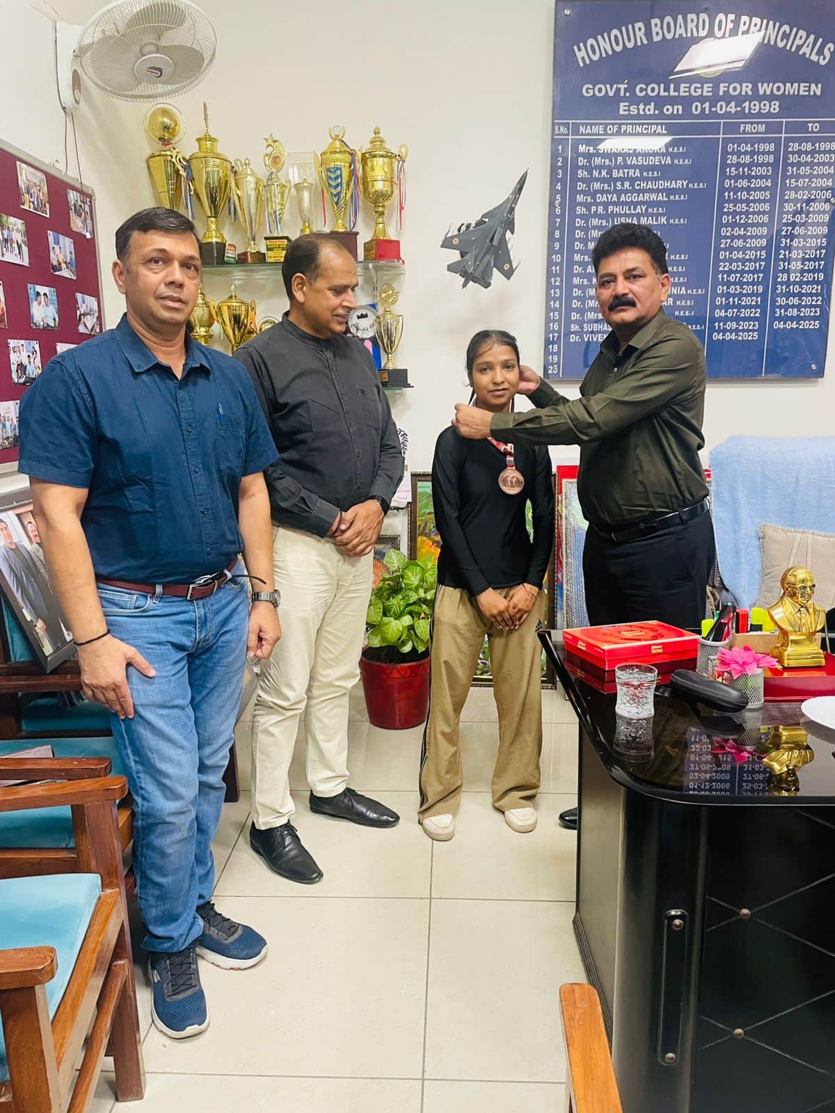 Player Ashwini won bronze at the national level