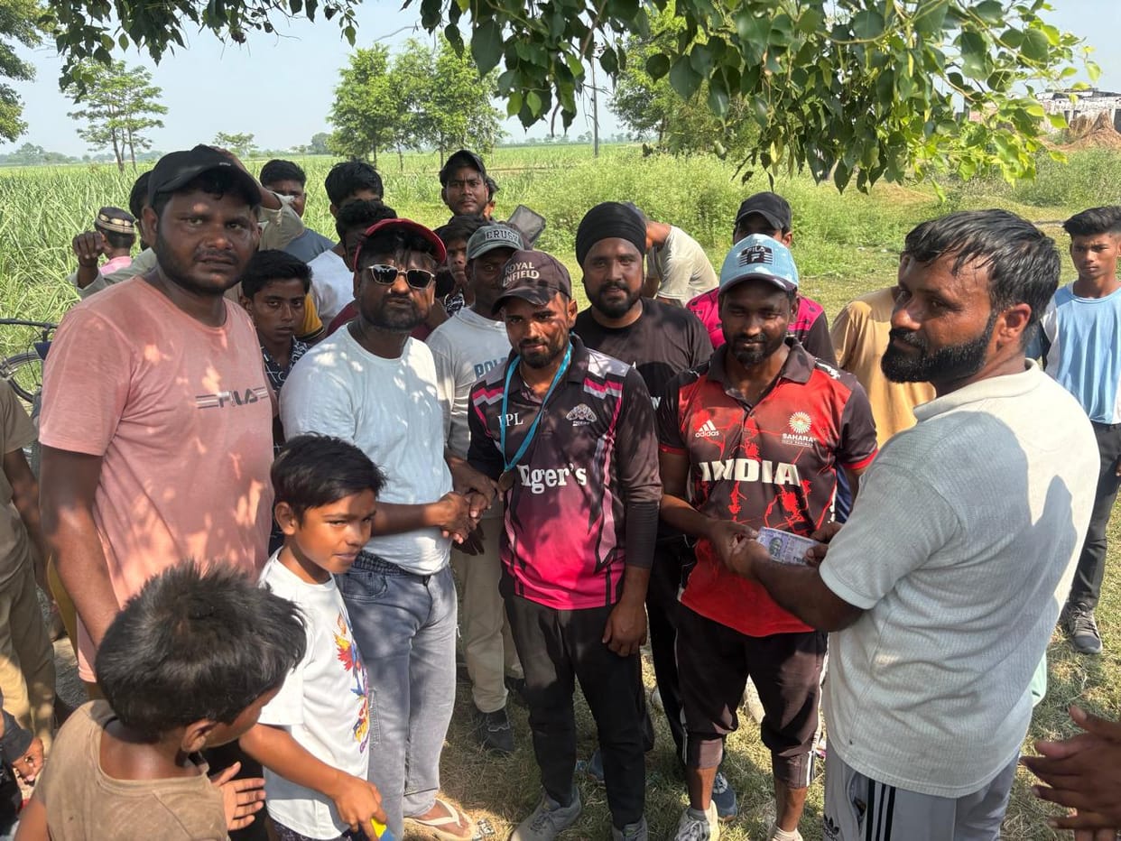 Lodh Purva cricket team swept away by Jaswinder's storm