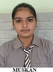 Muskan of MDN School topped the district in Arts stream