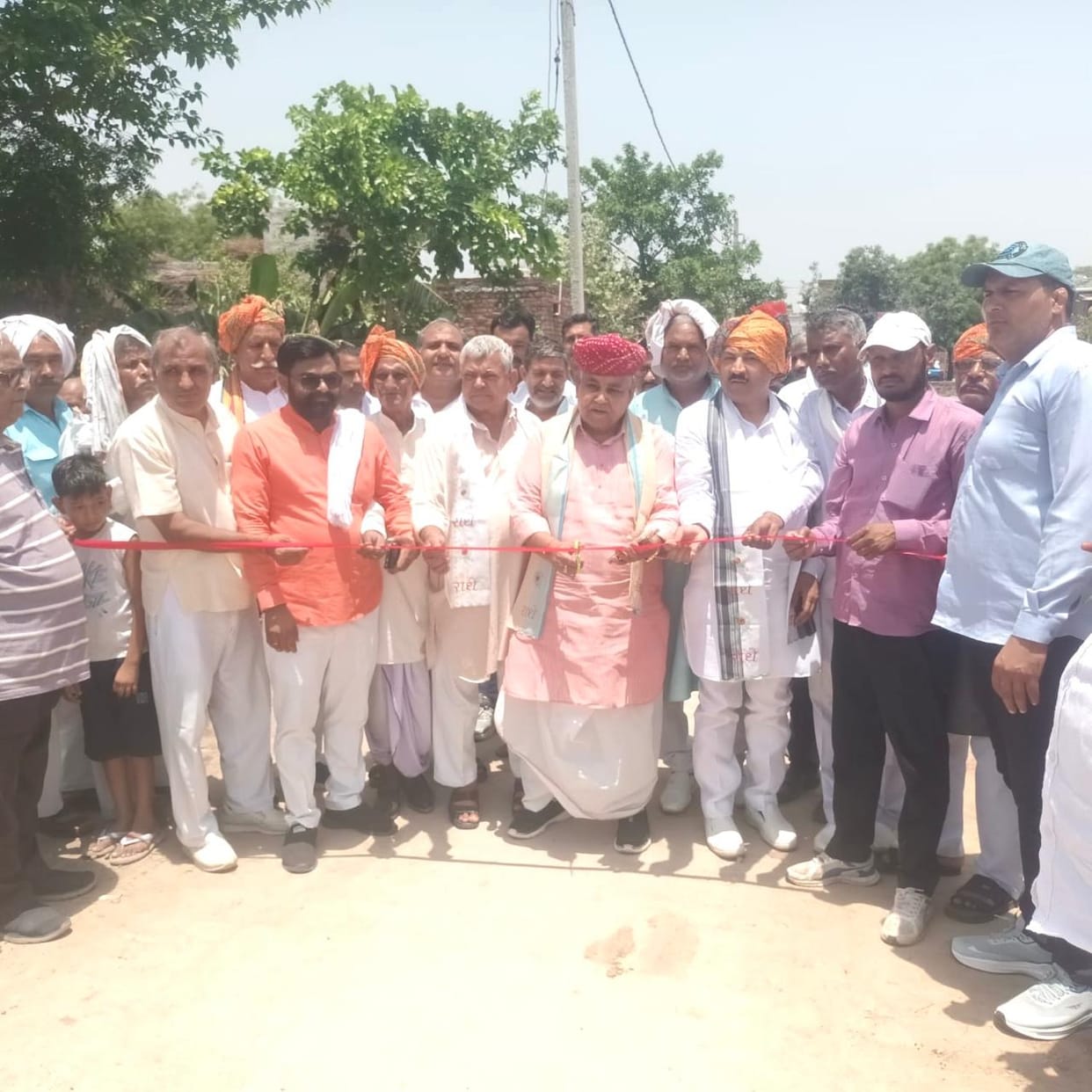 Nagla Mansha to be Freed from Mud and Uneven Roads; Sikri MLA Ch. Babulal Inaugurates CC Road in the Village.