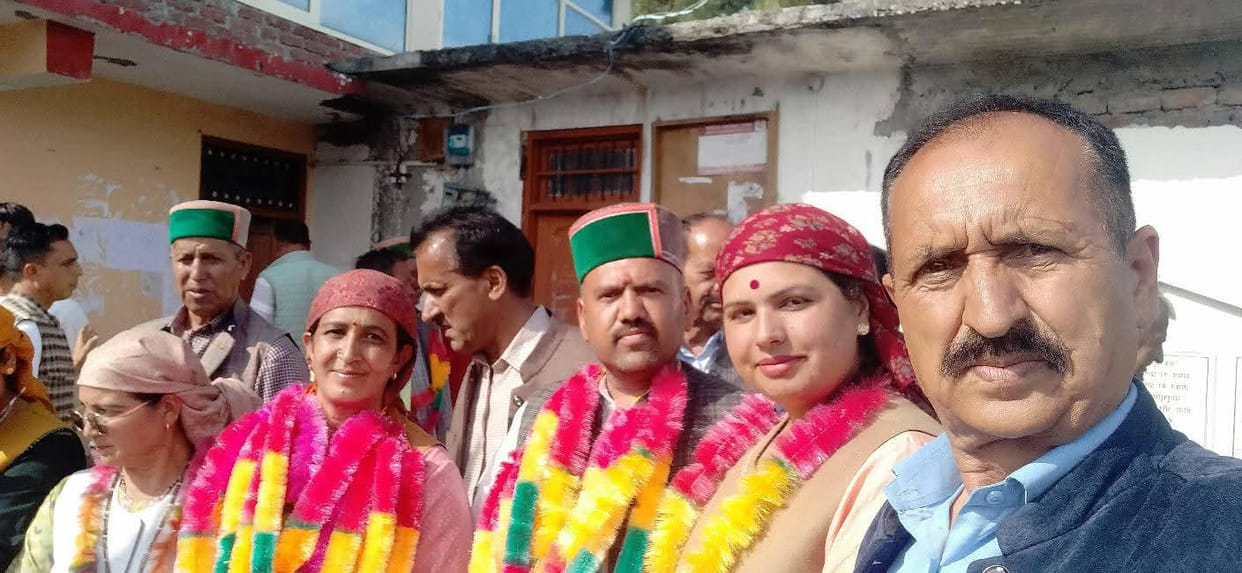 Panchayat elected unopposed in Shaluta of Narkanda
