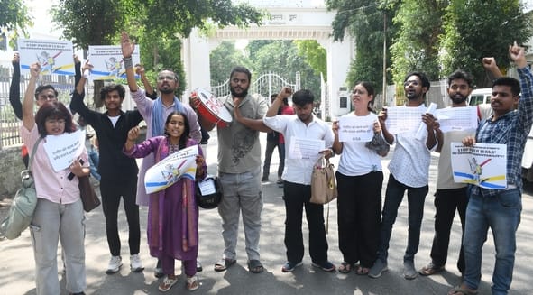 Protest Against NEET Paper Leak Case