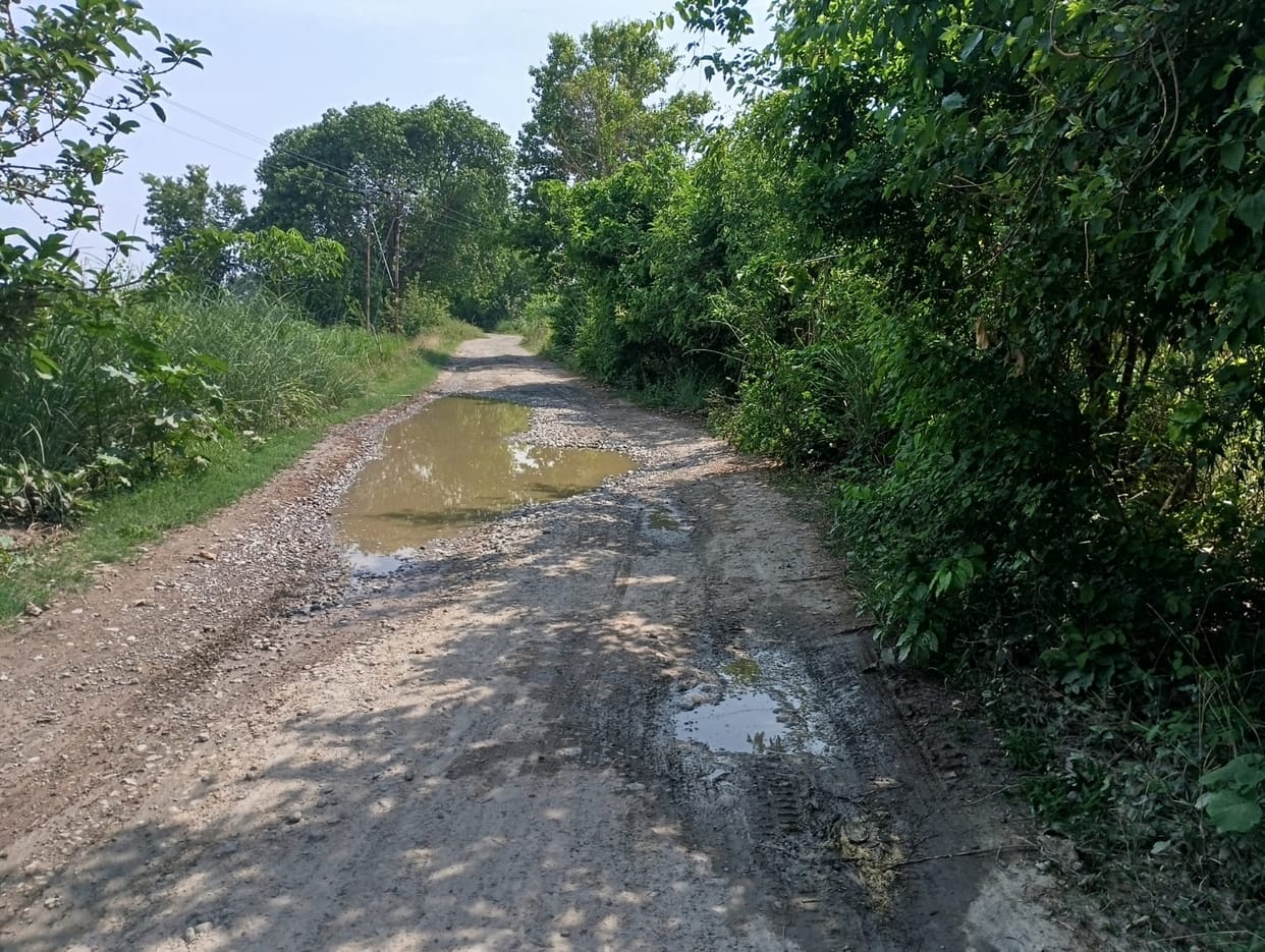 Road not built even after two years, villagers angry