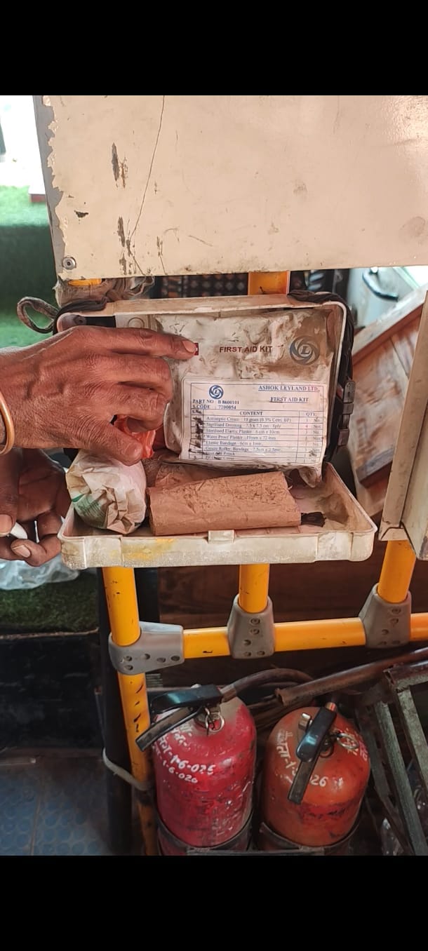 Dirty first aid kits in buses may make you sick instead of curing you.