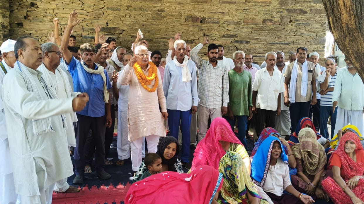 Villagers protested to make Ateli a sub-division.