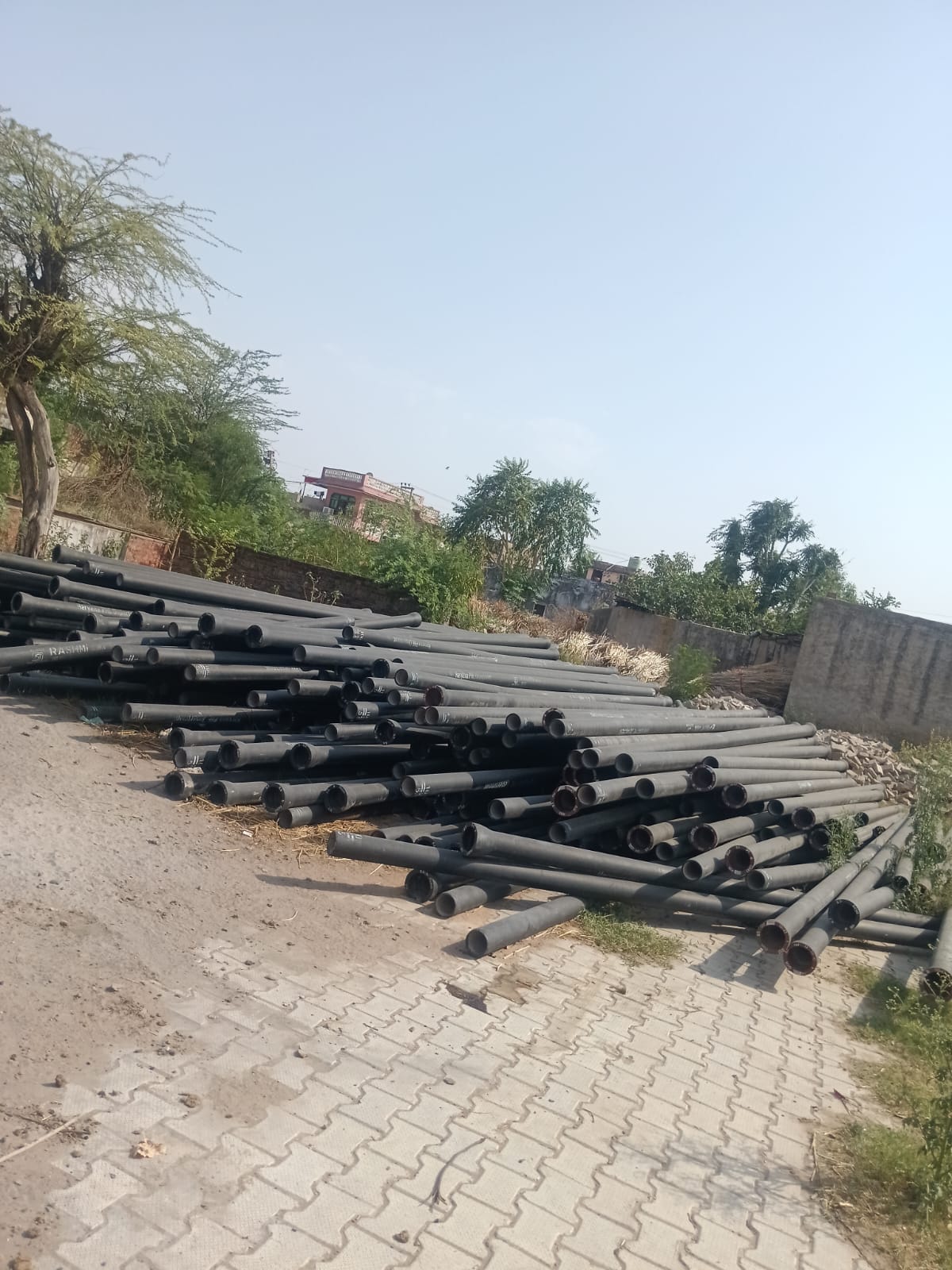 Work on the GI pipeline has commenced at Bihali-Khedi.