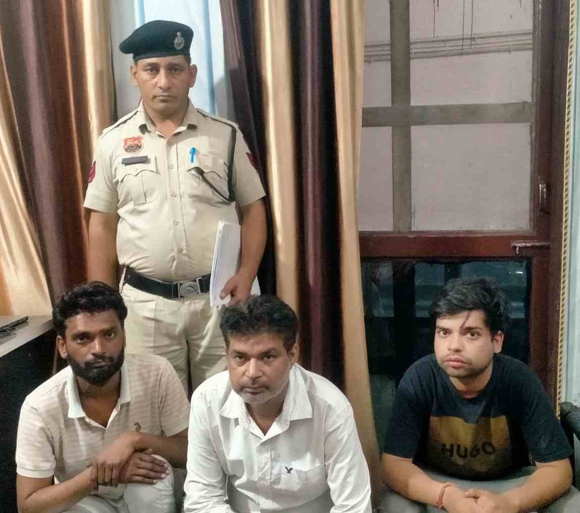 Three accused arrested with 200 pounds of illicit liquor on NH-344P