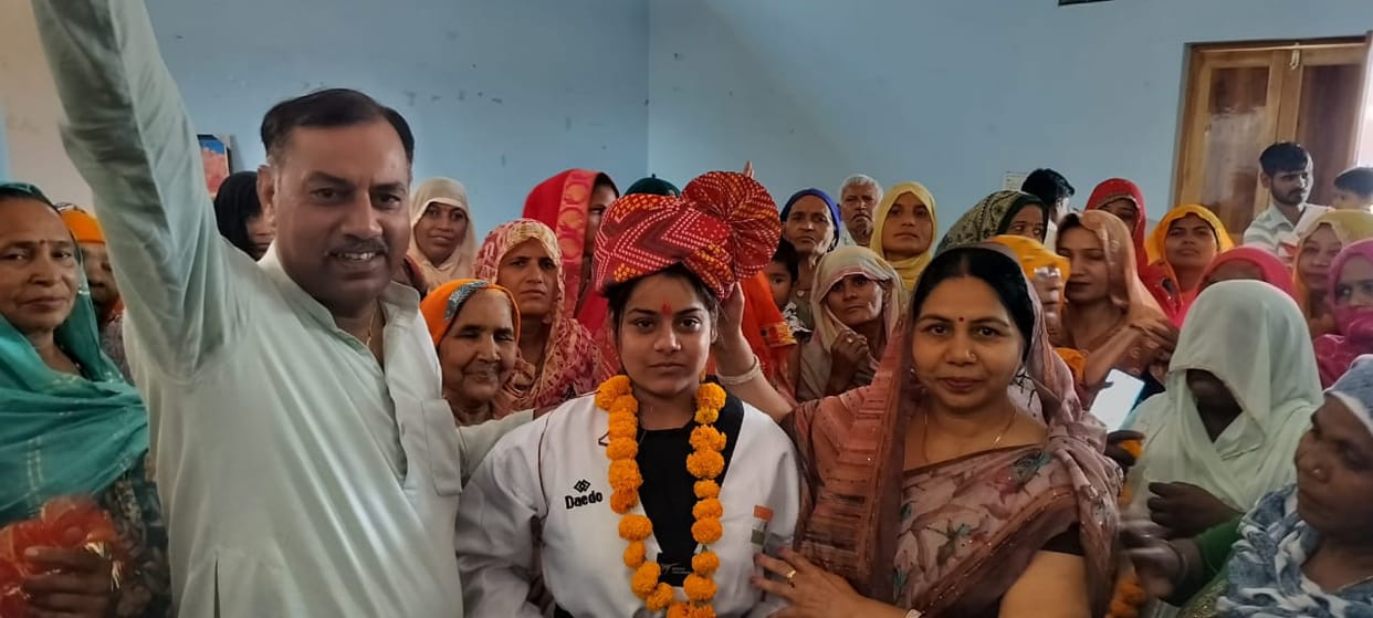 Jyoti won silver medal in Taekwondo Championship