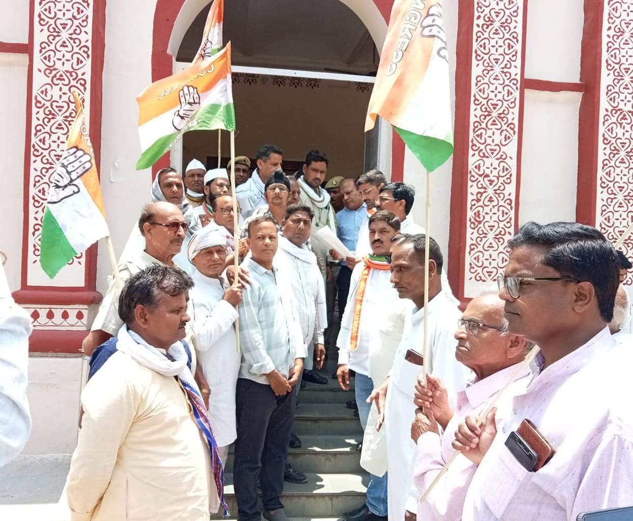 Congress Protests Against NEET Paper Leak and Rising Inflation