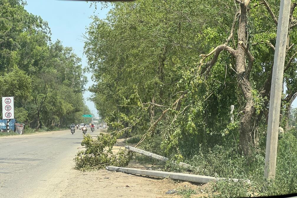 Power was out for several hours due to the storm.