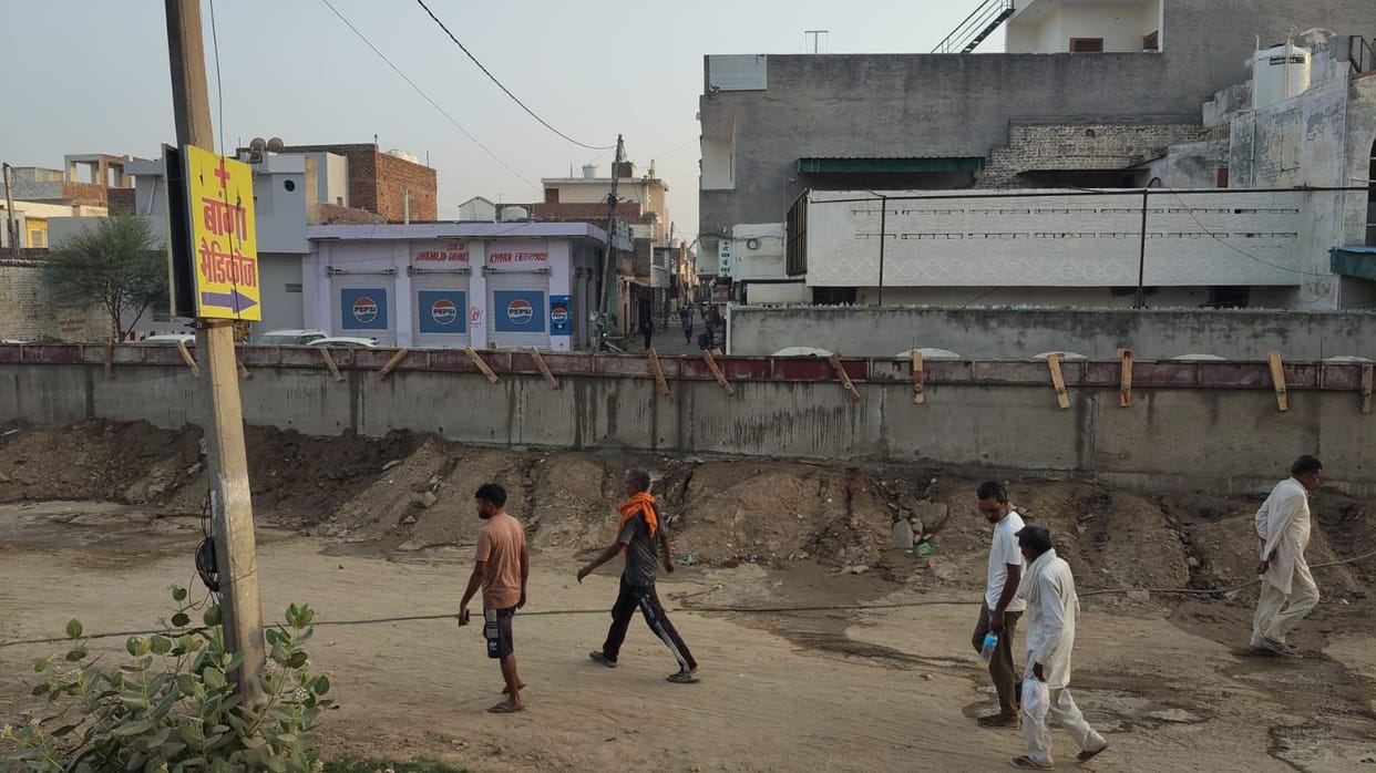 Access Blocked Due to Railway Wall Construction