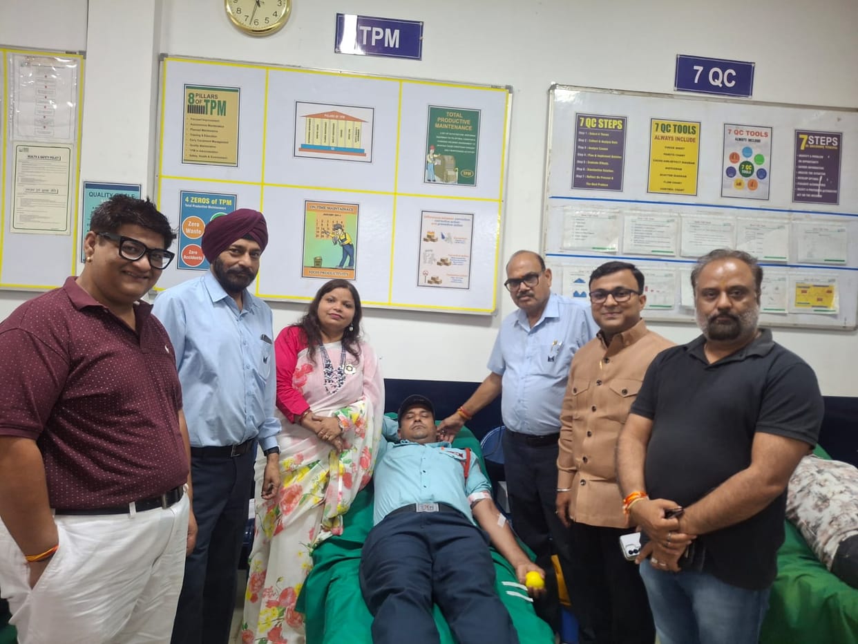 56 people donated blood in the camp.